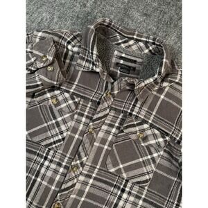 O'Neill Superfleece Sherpa Lined Snap Close Flannel Shacket Jacket Size Medium‎
